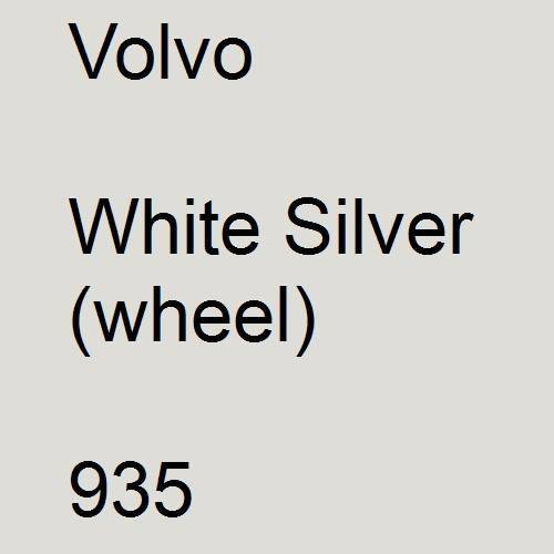 Volvo, White Silver (wheel), 935.